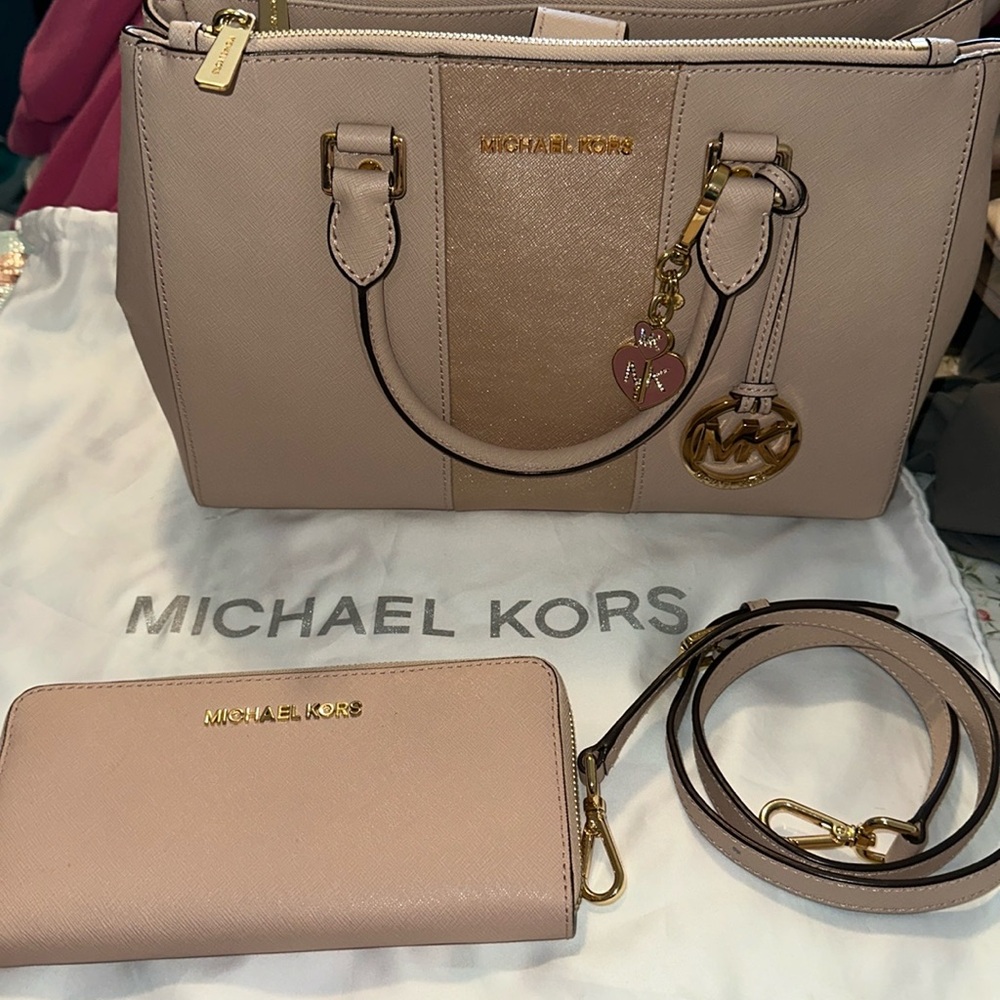 Michael Kors Satchel with wallet